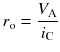 
$$ {r}_{\mathrm{o}}=\frac{V_{\mathrm{A}}}{i_{\mathrm{C}}} $$
