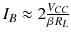 
$$ {I}_B\approx 2\frac{V_{CC}}{\beta \kern0.1em {R}_L} $$
