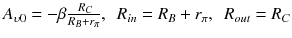 
$$ {A}_{\upsilon 0}=-\beta \frac{\;{R}_C}{R_B+{r}_{\pi }},\kern0.5em {R}_{in}={R}_B+{r}_{\pi },\kern0.5em {R}_{out}={R}_C $$
