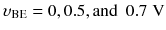 
$$ {\upsilon}_{\mathrm{BE}}=0,0.5,\mathrm{and}\kern0.5em 0.7\;\mathrm{V} $$
