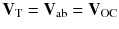 
$$ {\mathbf{V}}_{\mathrm{T}}={\mathbf{V}}_{\mathrm{ab}}={\mathbf{V}}_{\mathrm{OC}} $$
