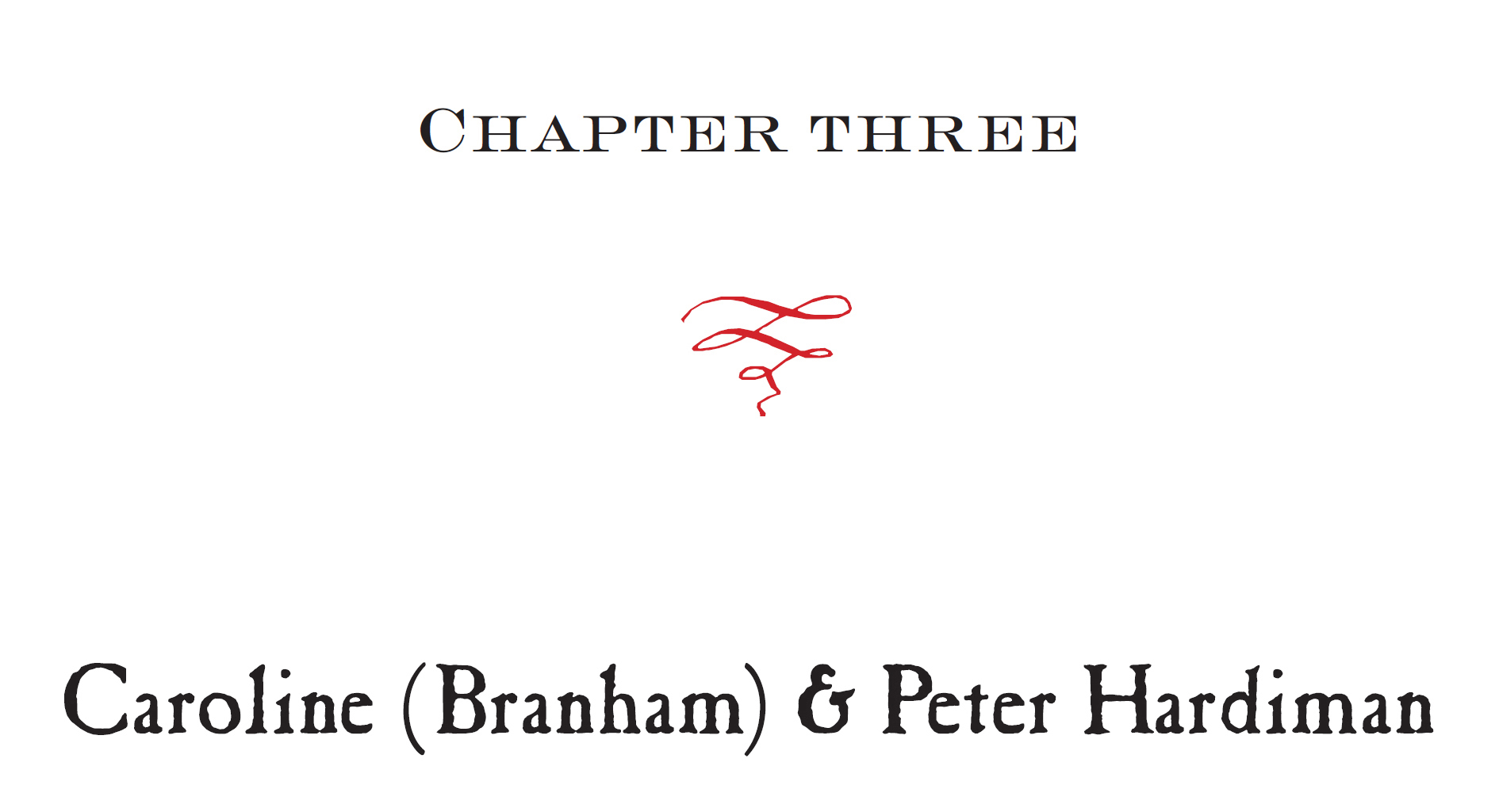 CHAPTER THREE Caroline (Branham) & Peter Hardiman