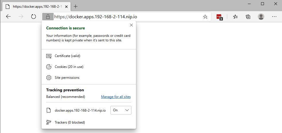 Figure 14.5 – Accessing the container registry in a browser
