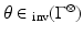 
$$\theta \in \,\!_{\mathrm{inv}}(\Gamma ^{\otimes })$$
