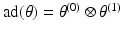 
$$\mathrm{ad}(\theta ) =\theta ^{(0)} \otimes \theta ^{(1)}$$
