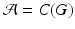 
$$\mathcal{A} = C(G)$$
