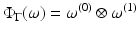 
$$\displaystyle{\Phi _{\Gamma }(\omega ) =\omega ^{(0)} \otimes \omega ^{(1)}}$$
