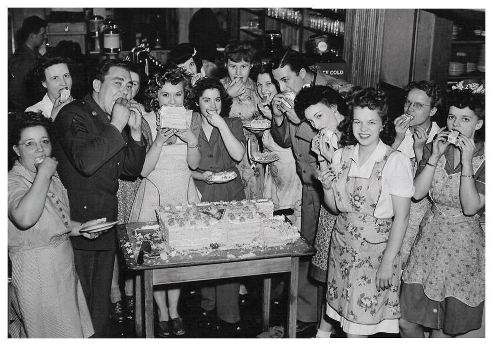 Eli with a Big Cake at his Army...