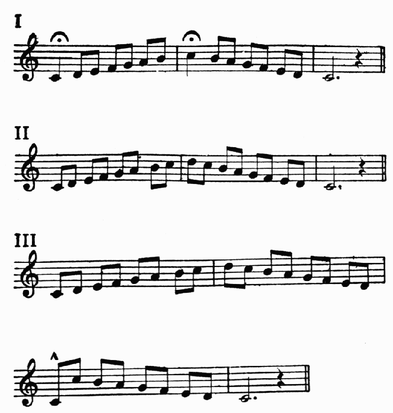 I-III, musical notation