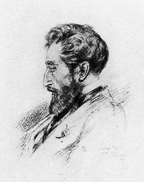 FIRST LORD LYTTON (BULWER LYTTON). Drawn from life. 1869.