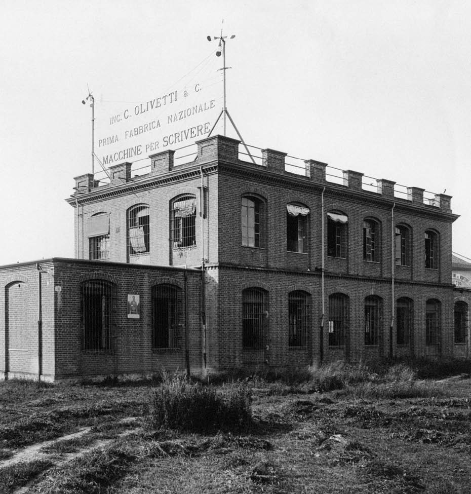 Immagine del primo stabilimento Olivetti a Ivrea, negli anni Sessanta