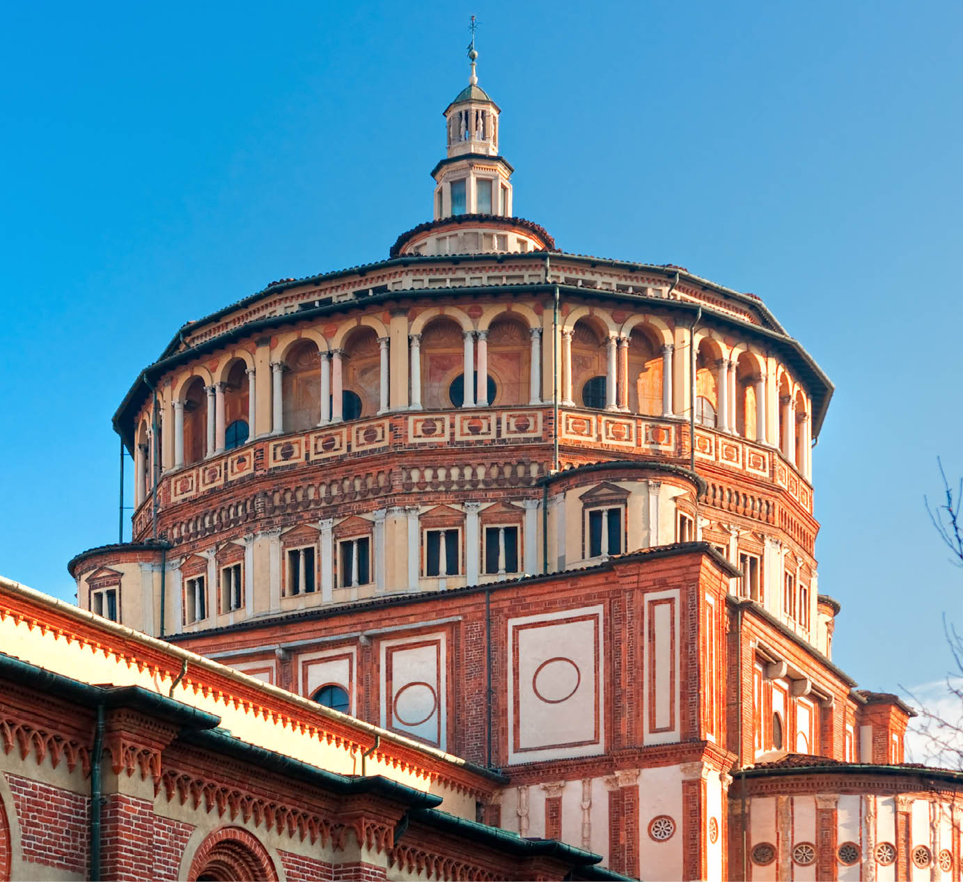 Immagine di Santa Maria delle Grazie a Milano, particolare del tamburo, 1463