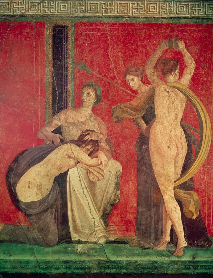 Immagine di Flagellazione e danza di una Baccante, I secolo a.C. Pompei, Villa dei Misteri