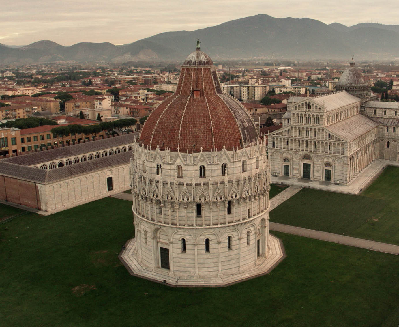 Immagine di Pisa, veduta aerea di piazza dei Miracoli