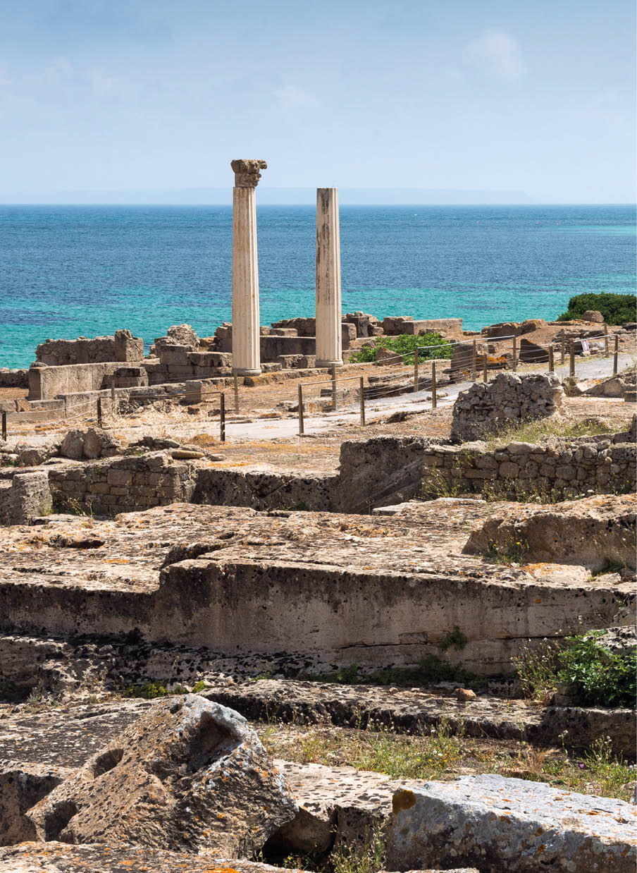 Immagine dell'area archeologica di Tharros, VIII secolo a.C.