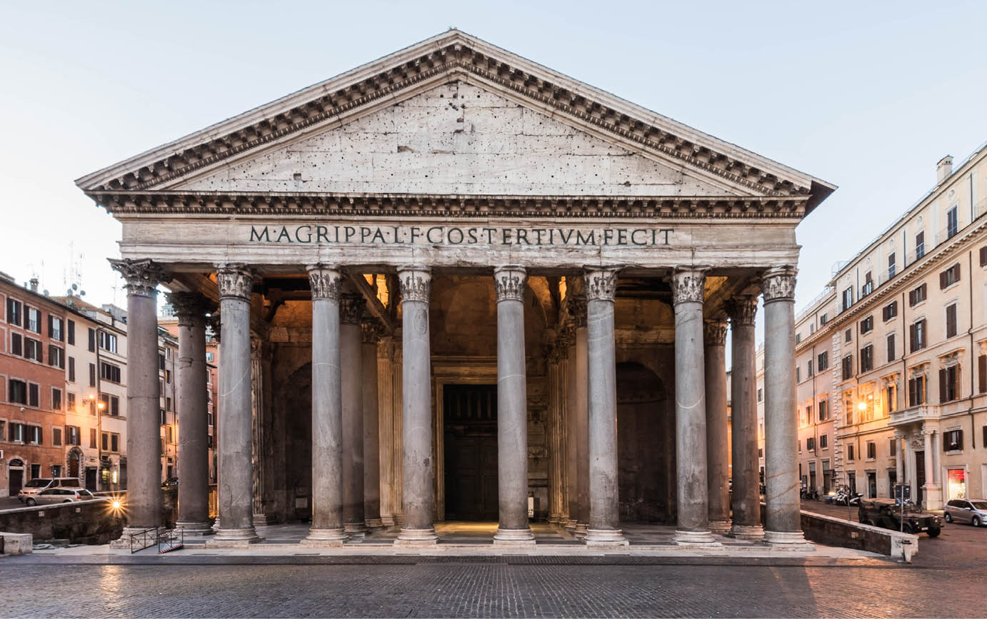 Immagine del Pantheon a Roma, II secolo d.C.