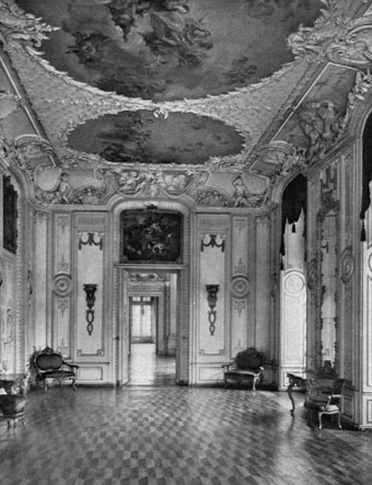 Hall in Benrath Castle near Düsseldorf