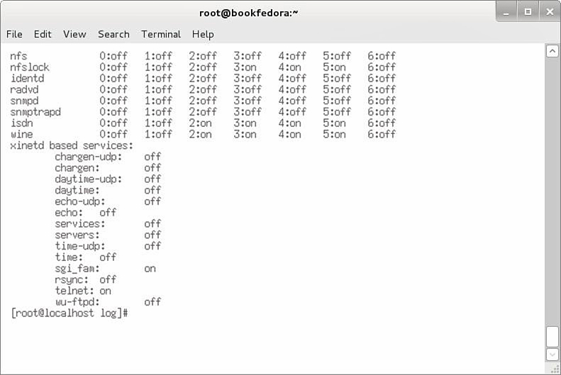 Screenshot shows the command for verification that wu-ftpd with the following fields: File, Edit, View, Search, Terminal, and Help.