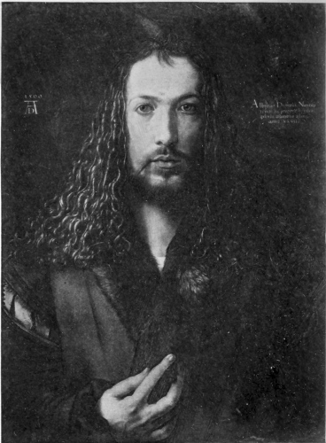 Portrait of Albert Durer by himself, from the painting at Munich.