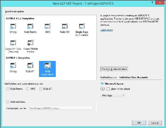 Project structure in ASP.NET 5 application