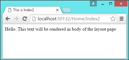 Adding a page-specific View