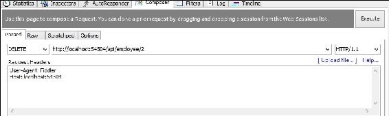 Web Repository layer code for deleting the employee data