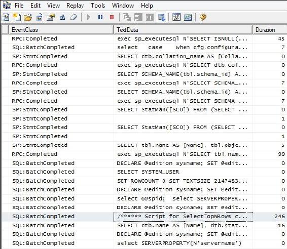 Executing a simple query