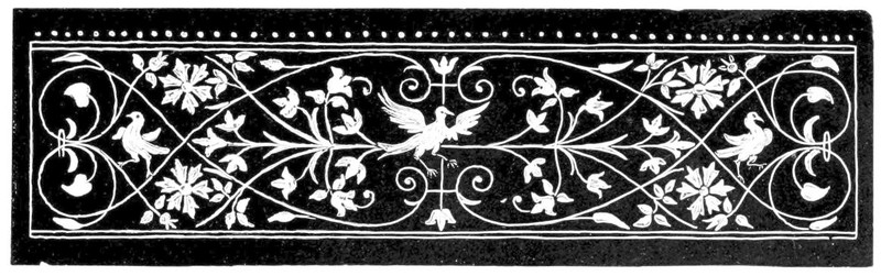 Pattern with birds and foliage