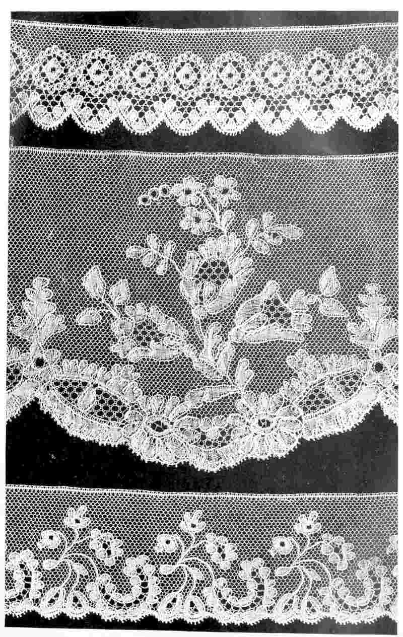 Lace with flowers