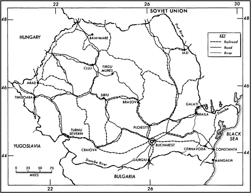 Figure 4. Romanian Transportation System.