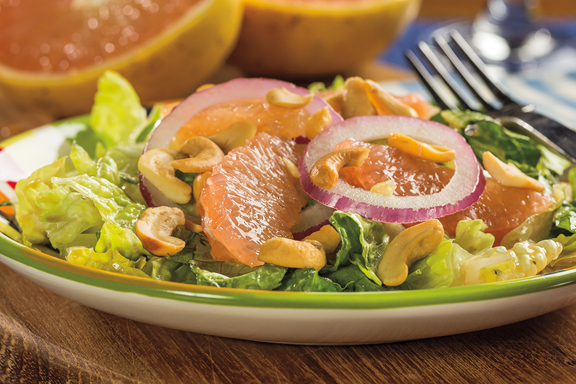 Cashew-Studded Grapefruit Salad