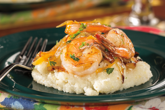 Cheesy Shrimp and Grits