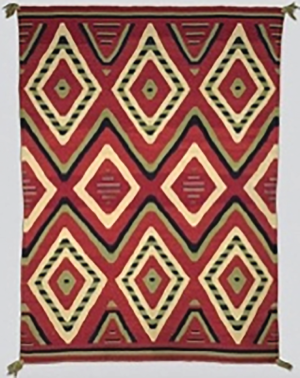 Photo depicts the Late Classic Serape Blanket.