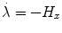 
$$\dot{\lambda }= -H_{x}$$
