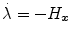 
$$\dot{\lambda } = -H_{\boldsymbol{x}}$$
