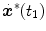 
$$\dot{\boldsymbol{{x}}}^{{\ast}}(t_{1})$$
