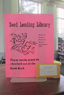 Notice to check seeds out at the front desk.