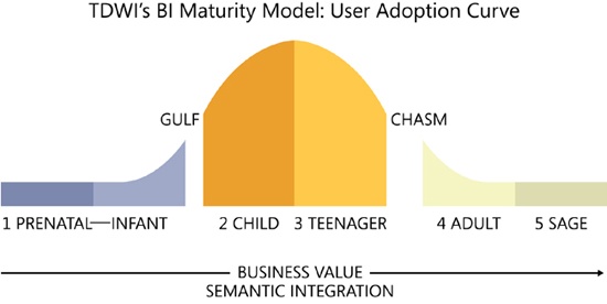 The TDWI BI Maturity Model.