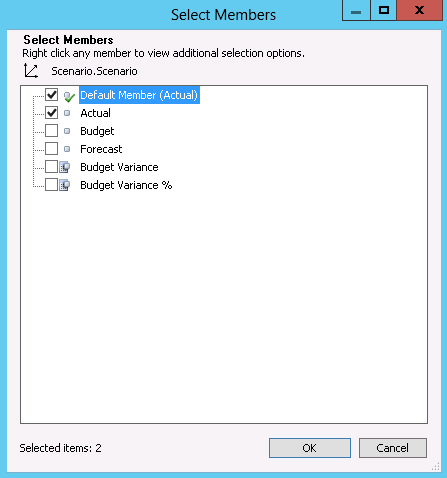 The Select Members dialog box.