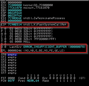 Understanding basic buffer overflow