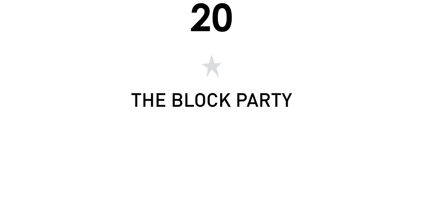 20 The Block Party