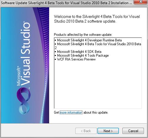 Install the Silverlight Tools