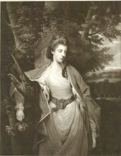 Fig. 74. James Watson after Sir Joshua Reynolds, Margaret Caroline, Countess of Carlisle, 1773, mezzotint, 45 × 35.2 cm, National Portrait Gallery, London.