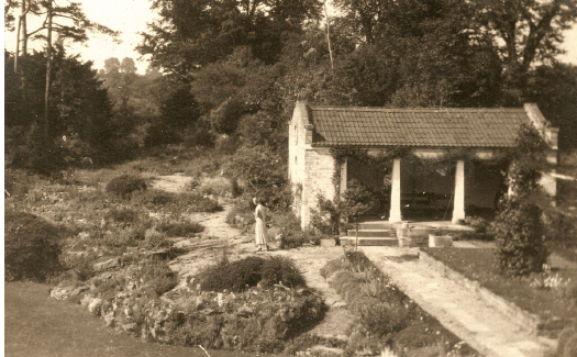 Fig. 111. Caroline in old age in the garden at Nunney Delamere.