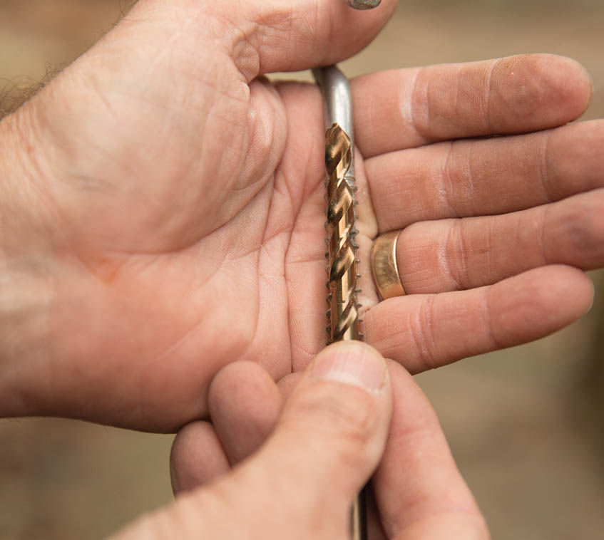 A properly sized drill bit.