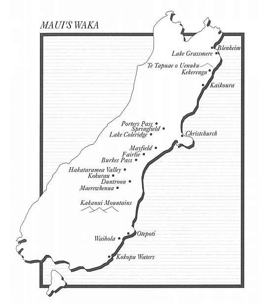 South Island map