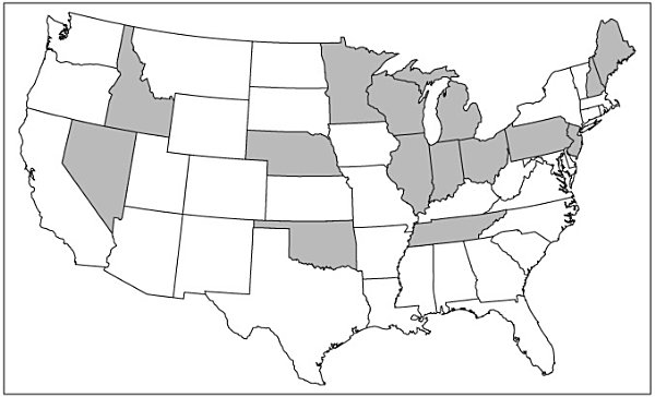 FIGURE 1.2. Legislation restricting public employees’ collective bargaining rights, 2011–15.