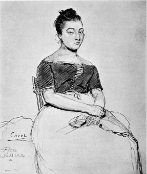 Image unvavailable: Corot. Pencil drawing J. P. Heseltine, Esq. Plate XXI.