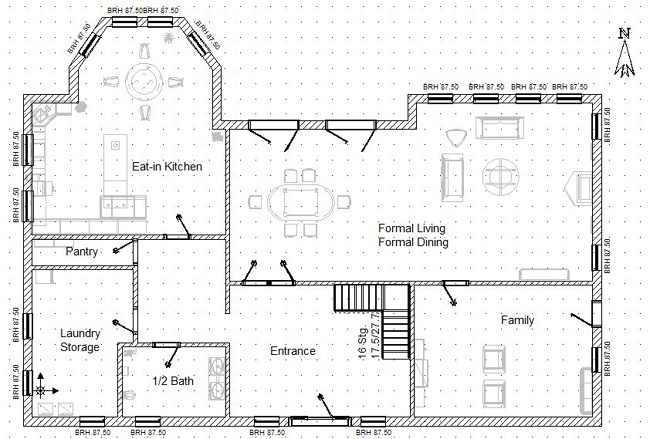 An example of a residential floor planWikimedia Commons: