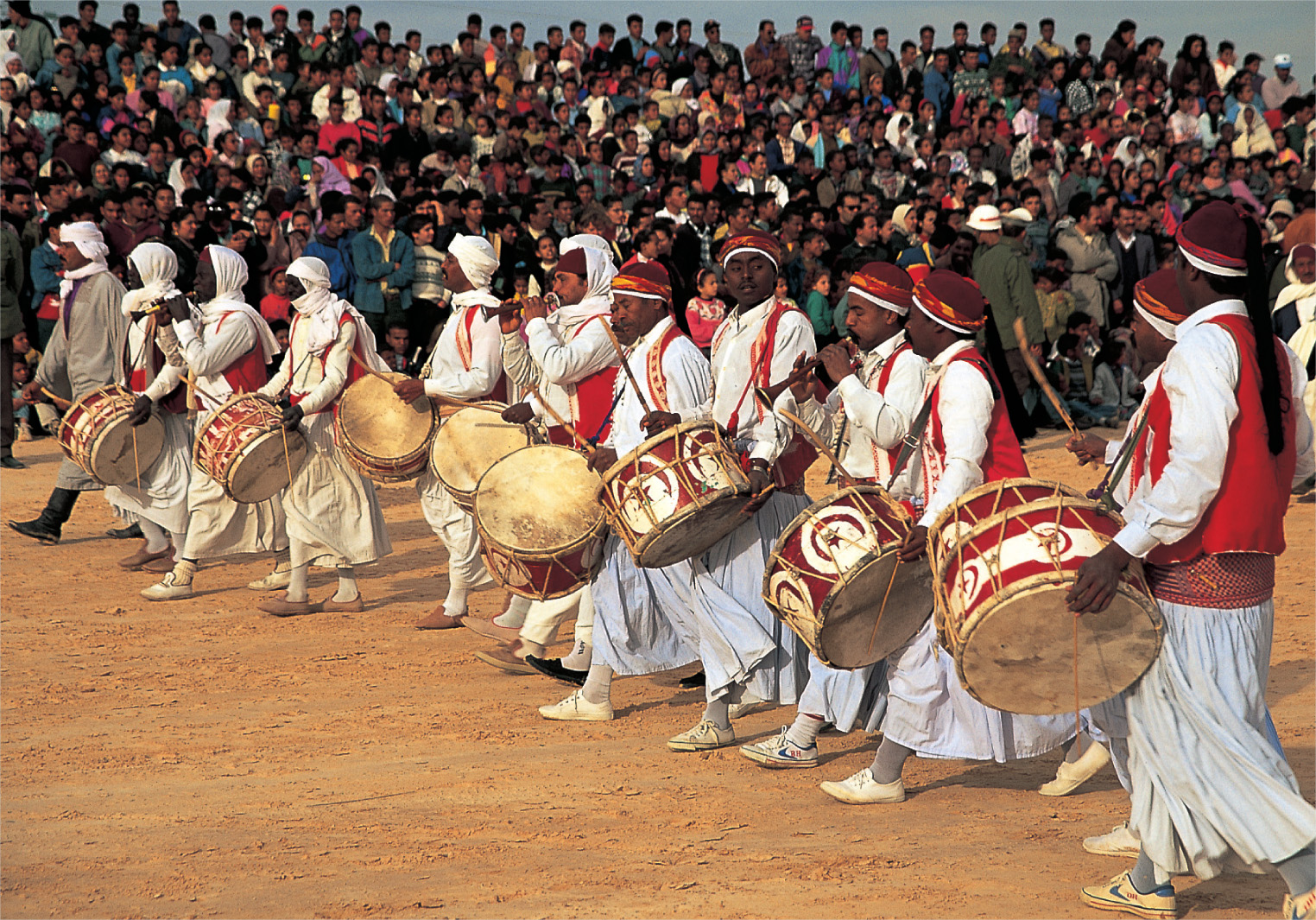 Drums and zoukaras set the festival rhythm